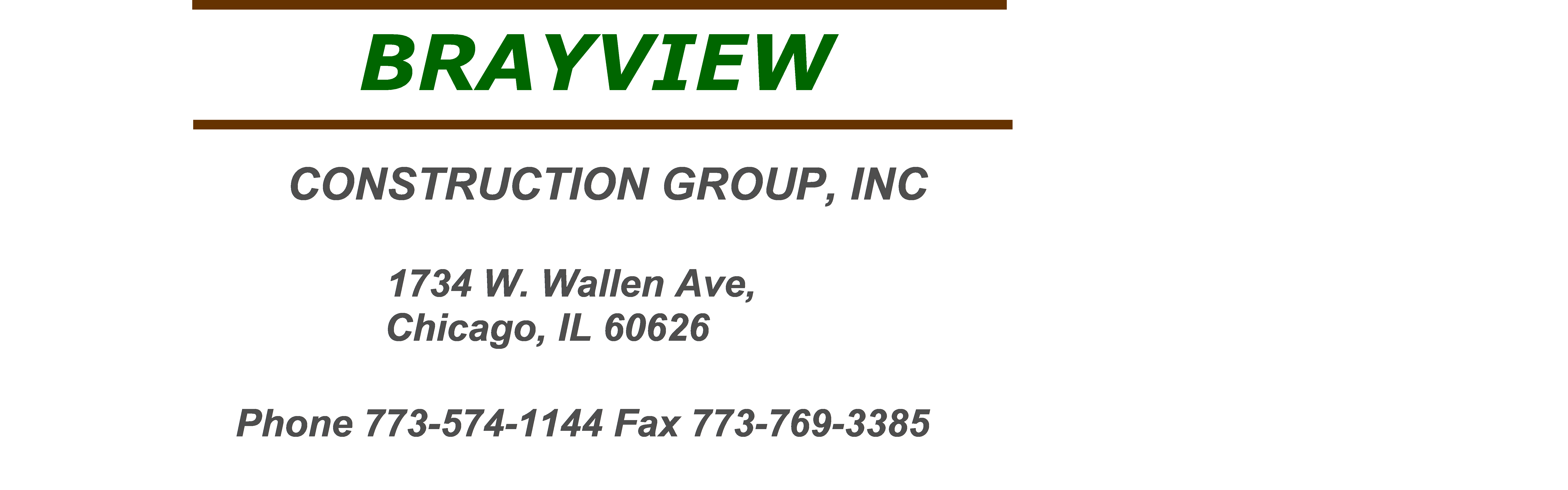 Logo for Brayview Construction Group Inc